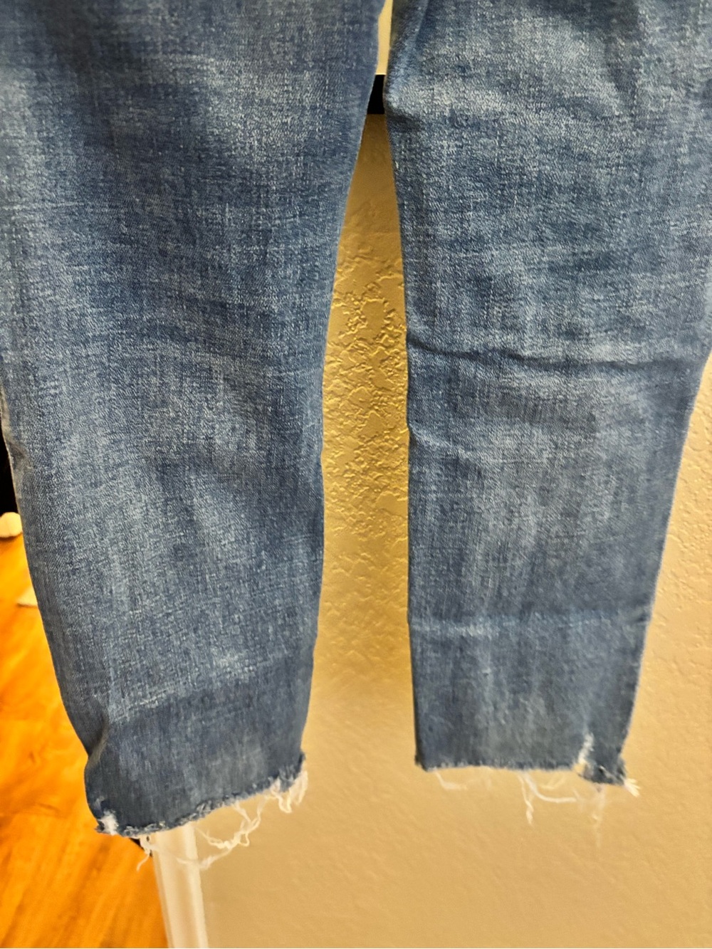 Flying Monkey Distressed Medium Blue Straight Leg Jeans - Picture 6 of 8